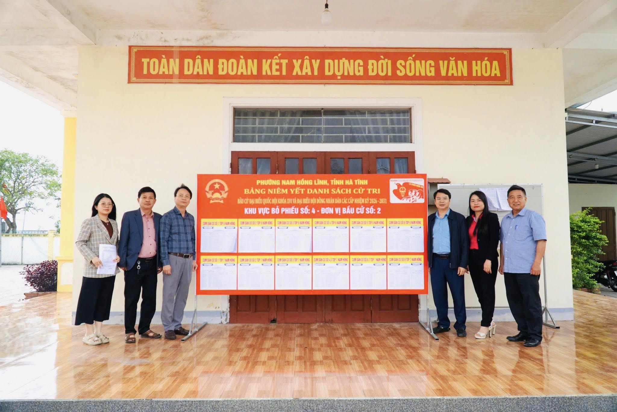 Hoàn thành niêm yết danh sách cử tri bầu cử đại biểu quốc hội khóa XVI và đại biểu HĐND các cấp nhiệm kỳ 2026 - 2031