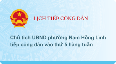 LỊCH TIẾP CÔNG DÂN