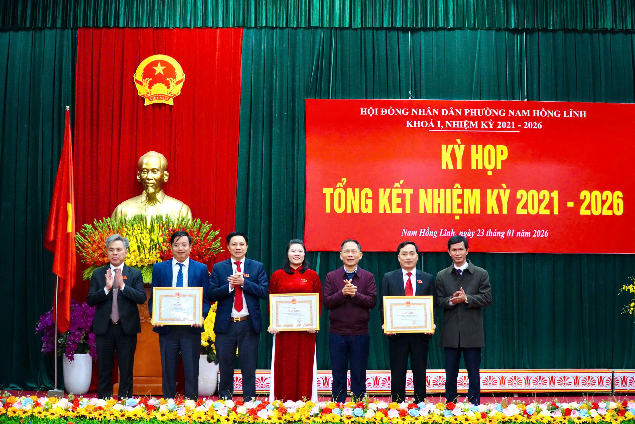 Tổng kết hoạt động khoá I, HĐND phường Nam Hồng Lĩnh nhiệm kỳ 2021 -2026