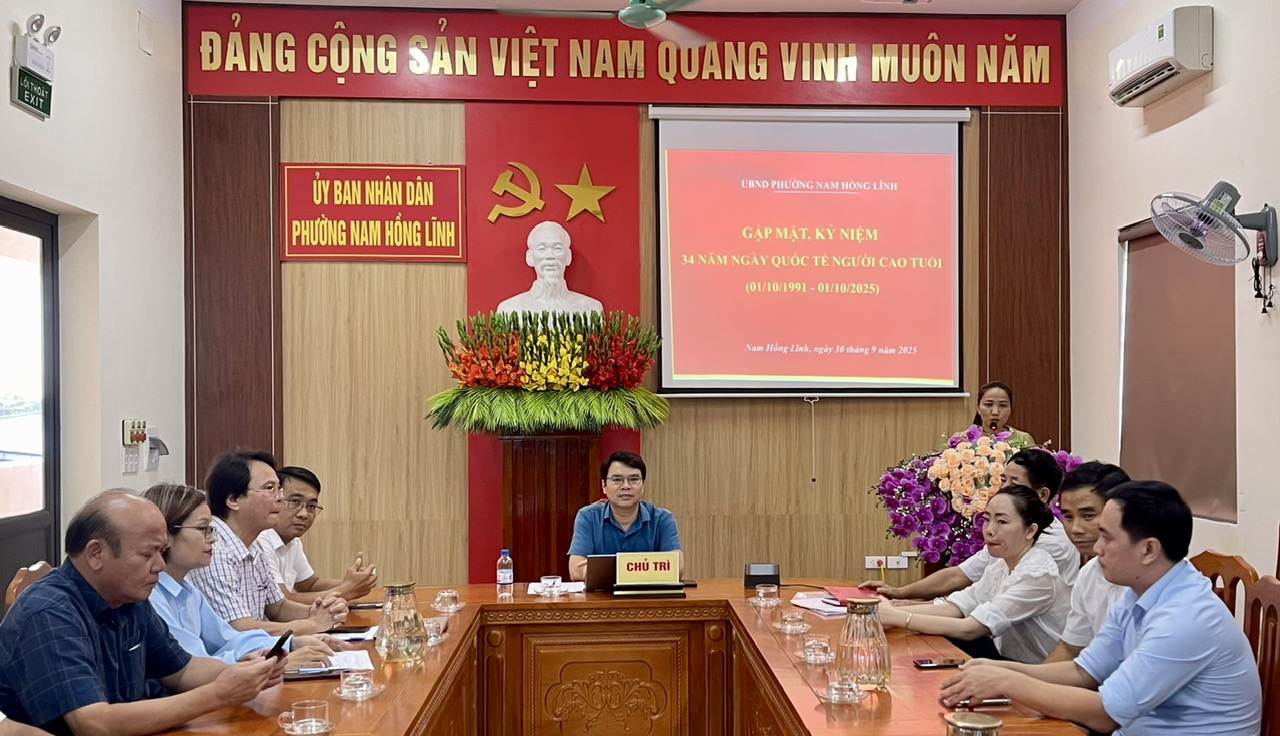 Phường Nam Hồng Lĩnh tổ chức Gặp mặt Người cao tuổi nhân Ngày Quốc tế Người cao tuổi 01-10. 