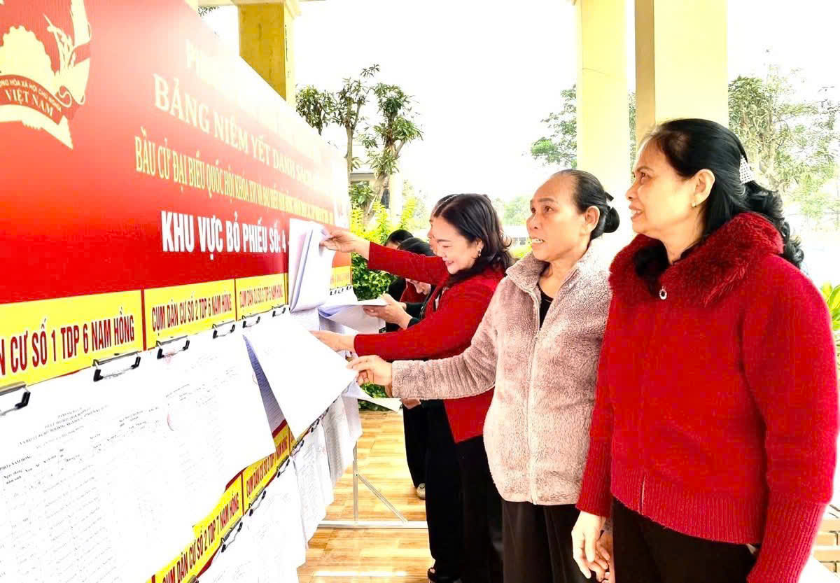 Quan tâm tìm hiểu danh sách những người ứng cử đại biểu quốc hội và đại biểu  HĐND các cấp, nhiệm kỳ 2026 –2031 - trách nhiệm của cử tri phường Nam Hồng Lĩnh