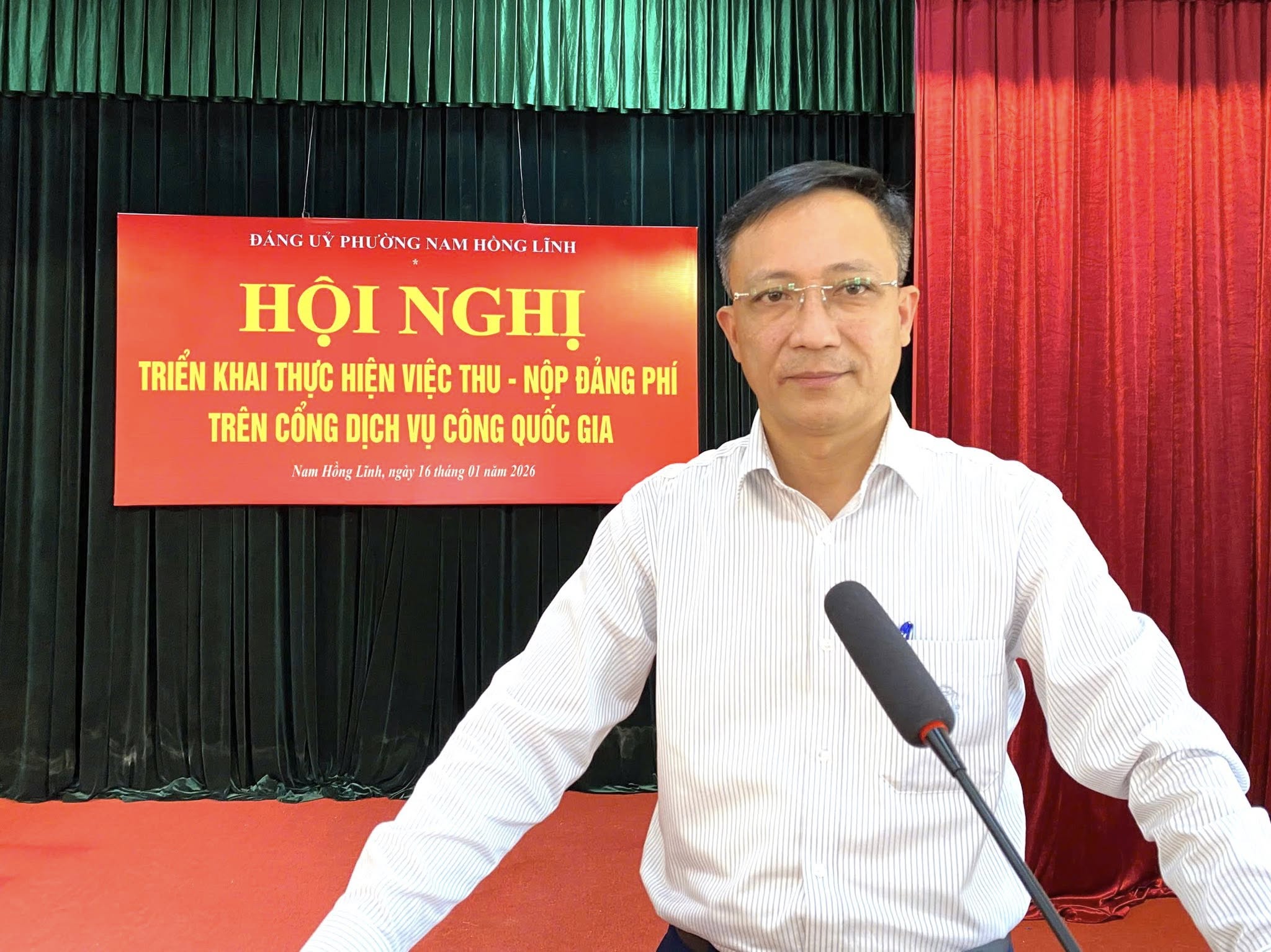 Đảng ủy phường Nam Hồng Lĩnh triển khai thực hiện việc thu – nộp đảng phí trên cổng dịch vụ công quốc gia