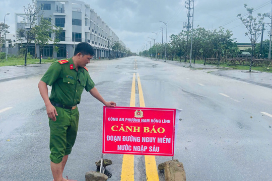 Chủ động ứng phó với mưa lớn, lũ, ngập lụt, lũ quét, sạt lở đất, lốc sét, mưa đá và mưa dông trên địa bàn bàn phường Nam Hồng Lĩnh