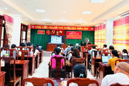 Cán bộ tài chính xã, phường tập huấn chuẩn bị  tham gia sử dụng  Hệ thống Tabmis và Kho dữ liệu thống kê, phân tích nghiệp vụ của Bộ Tài chính