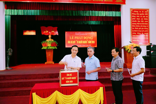 Phường Nam Hồng Lĩnh phát động ủng hộ Quỹ “Vì người nghèo” năm 2026