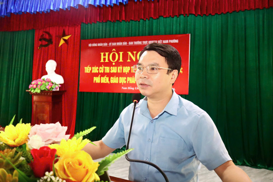 Tổ đại biểu số 3 HĐND phường Nam Hồng Lĩnh tiếp xúc cử tri sau Kỳ họp thường lệ giữa năm 2026