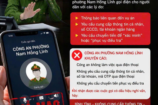 Công an phường khuyến cáo người dân cảnh giác với thủ đoạn giả danh cán bộ Công an để lừa đảo