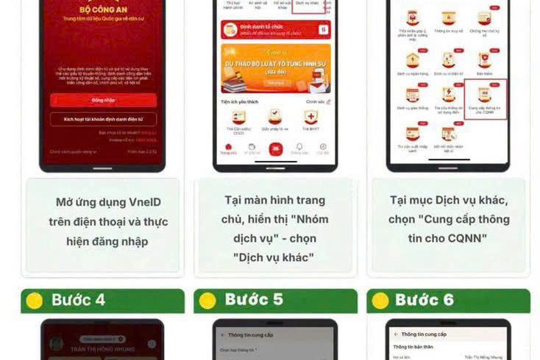 Hướng dẫn tích hợp giấy khai sinh trên ứng dụng VNeiD