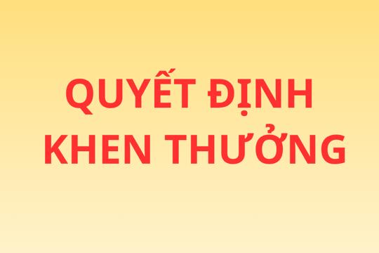 Quyết định khen thưởng thành tích xuất sắc trong phong trào toàn dân bảo vệ an ninh Tổ quốc năm 2026 