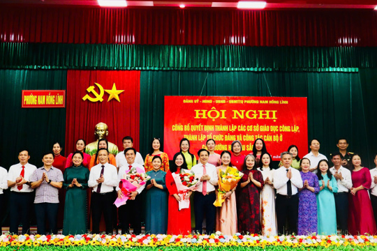 Từ sắp xếp các cơ sở giáo dục đến diện mạo mới cho sự phát triển bền vững ở phường Nam Hồng Lĩnh 