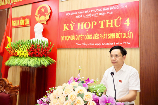 HĐND phường Nam Hồng Lĩnh tổ chức Kỳ họp thứ 4, quyết định một số nội dung quan trọng