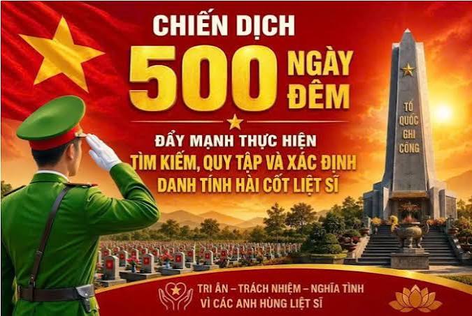 Phường Nam Hồng Lĩnh lan tỏa thông điệp nhân văn từ “Chiến dịch 500 ngày đêm đẩy mạnh thực hiện tìm kiếm, quy tập và xác định danh tính hài cốt liệt sĩ”