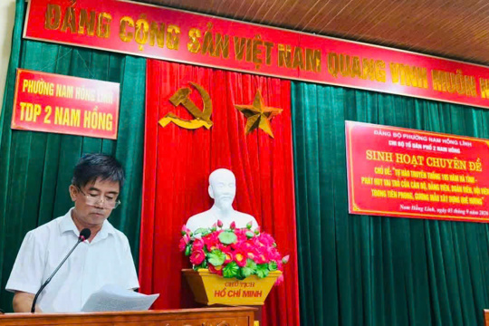 Chi bộ TDP2 Nam Hồng phát huy truyền thống, nêu cao trách nhiệm cán bộ, đảng viên xây dựng quê hương