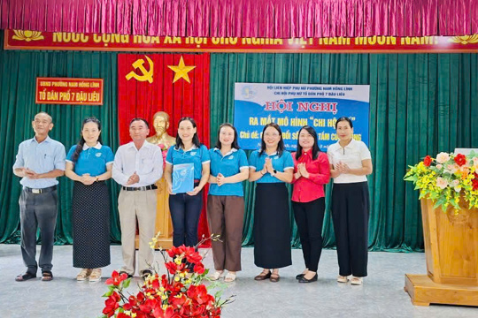 Phụ nữ Tổ dân phố 7 Đậu Liêu, phường Nam Hồng Lĩnh tiên phong xây dựng “chi hội số”