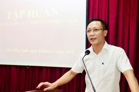 Phường Nam Hồng Lĩnh tập huấn nghiệp vụ công tác cựu chiến binh năm 2026