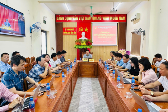 Phường Nam Hồng Lĩnh tham dự lớp bồi dưỡng nâng cao năng lực, xử lý tình huống thực tiễn đối với đội ngũ cán bộ cơ sở