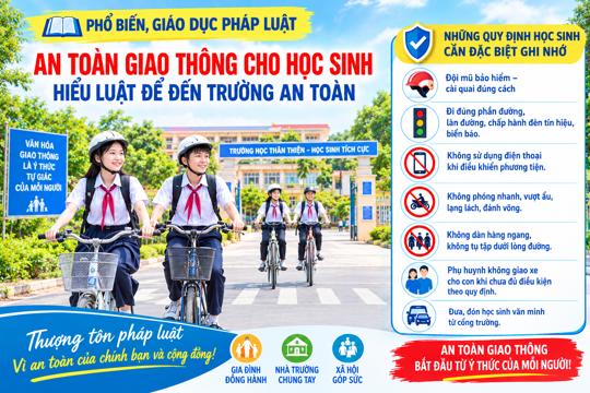 An toàn giao thông cho học sinh – hiểu luật để đến trường an toàn