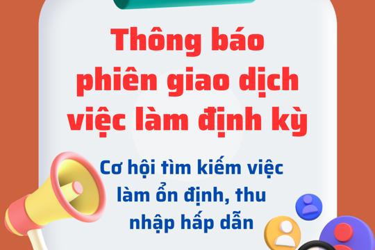 Tổng hợp nhu cầu tuyển dụng lao động tháng 9 năm 2026 