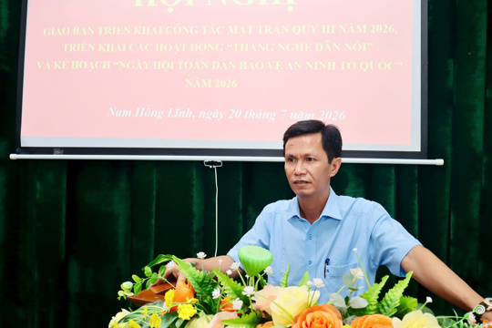Ủy ban MTTQ Việt Nam phường Nam Hồng Lĩnh giao ban triển khai các nhiệm vụ trọng tâm trong thời gian tới