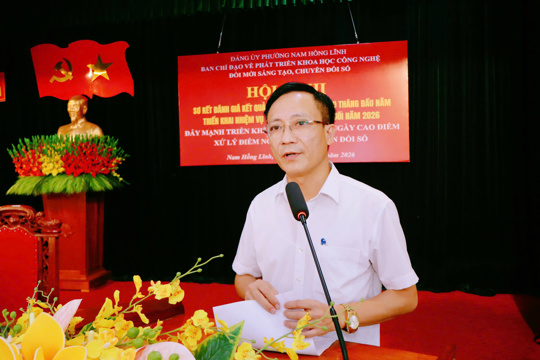 Phường Nam Hồng Lĩnh tăng tốc chuyển đổi số, kiến tạo động lực phát triển mới
