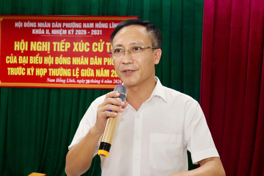 Tổ đại biểu số 2 – HĐND phường Nam Hồng Lĩnh  khoá II tiếp xúc cử tri TDP 1, 2, 3, 8 Đậu Liêu