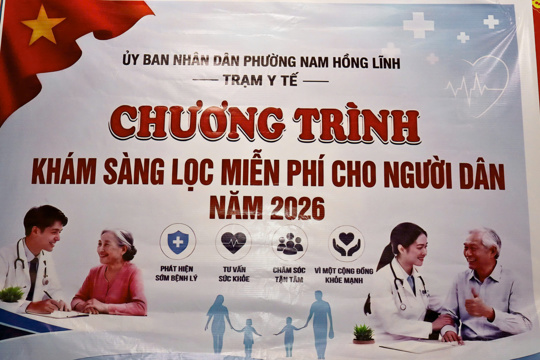 Phường Nam Hồng Lĩnh tổ chức khám sàng lọc miễn phí cho người dân