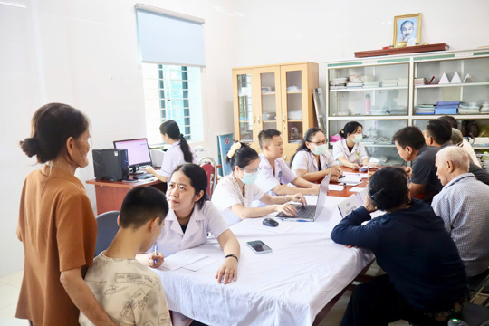Phường Nam Hồng Lĩnh phối hợp khám, sàng lọc các  rối loạn sức khỏe tâm thần cho người dân