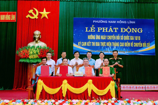 Chuyển đổi số để gần dân hơn, phục vụ tốt hơn, mở không gian phát triển mới ở phường Nam Hồng Lĩnh 