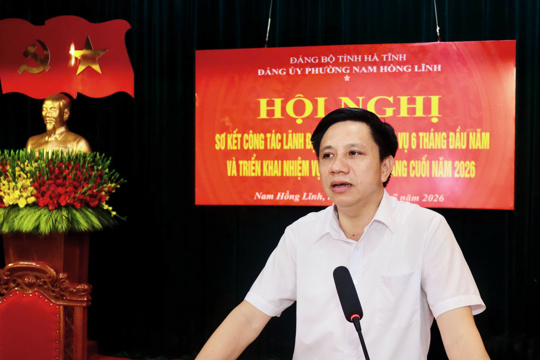 Đảng bộ phường Nam Hồng Lĩnh quyết tâm hoàn thành thắng lợi các mục tiêu, nhiệm vụ năm 2026