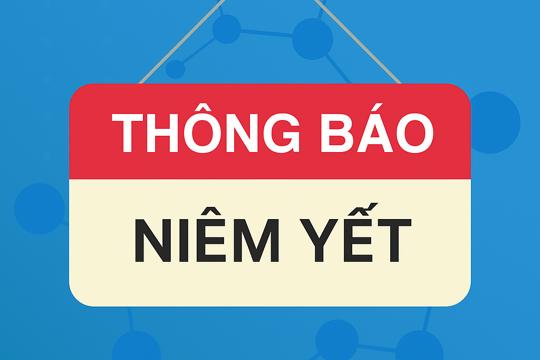 Thông báo niêm yết công khai dự toán trình Hội đồng nhân dân  