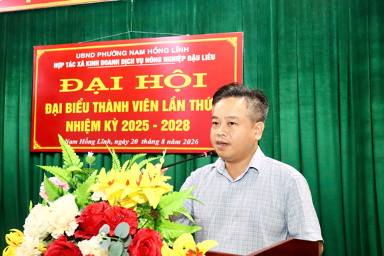 Hợp tác xã sản xuất kinh doanh dịch vụ nông nghiệp Đậu Liêu tổ chức Đại hội đại biểu Thành viên lần thứ II Nhiệm kỳ 2025-2028 