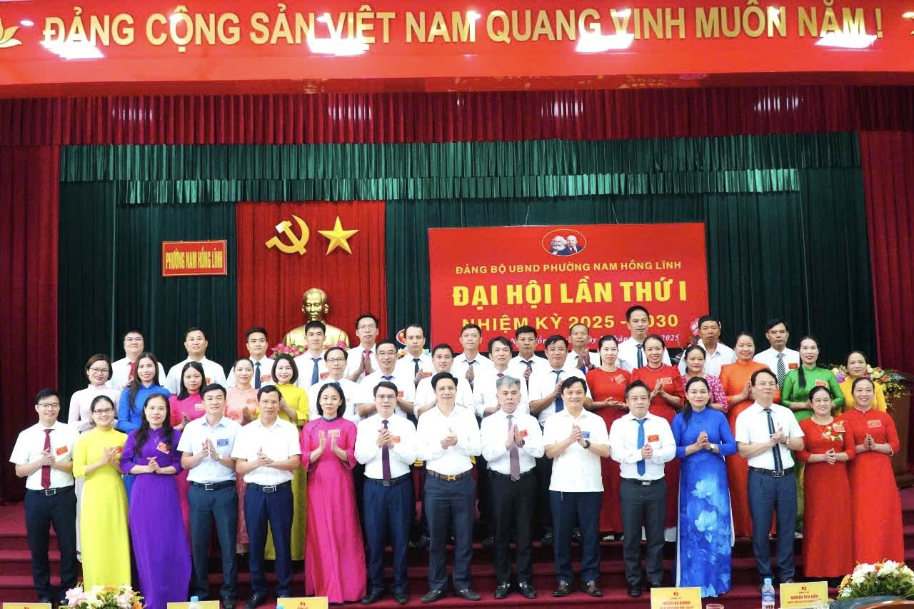 ĐẢNG BỘ UBND PHƯỜNG NAM HỒNG LĨNH TỔ CHỨC ĐẠI HỘI LẦN THỨ NHẤT, NHIỆM KỲ 2025-2030