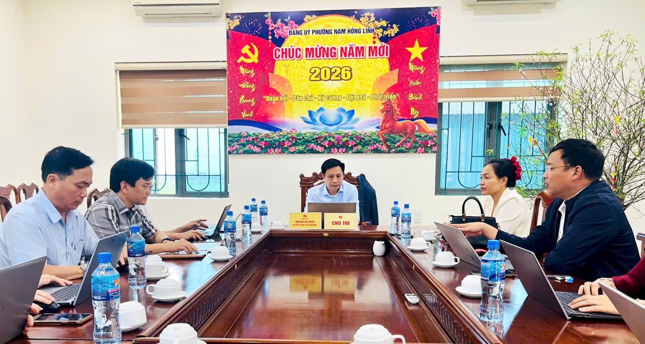 Thường trực HĐND phường Nam Hồng Lĩnh họp phiên thường kỳ tháng 2 